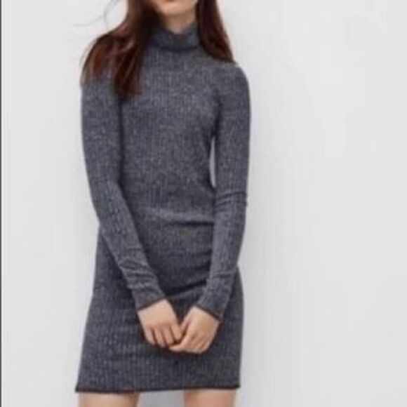 Wilfred Dresses & Skirts - Wilfred Free Aritzia gray ribbed mock neck dress M